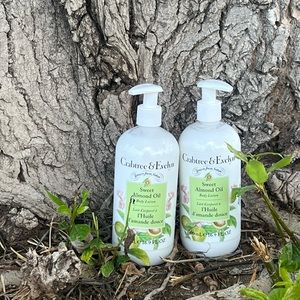Crabtree & Evelyn Sweet Almond Oil Lotion 16.9 oz- Lot of 2